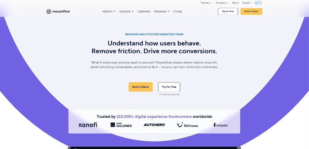 Mouseflow's website.