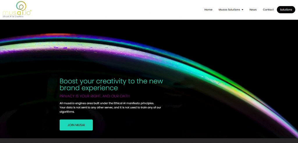 Musai's website.