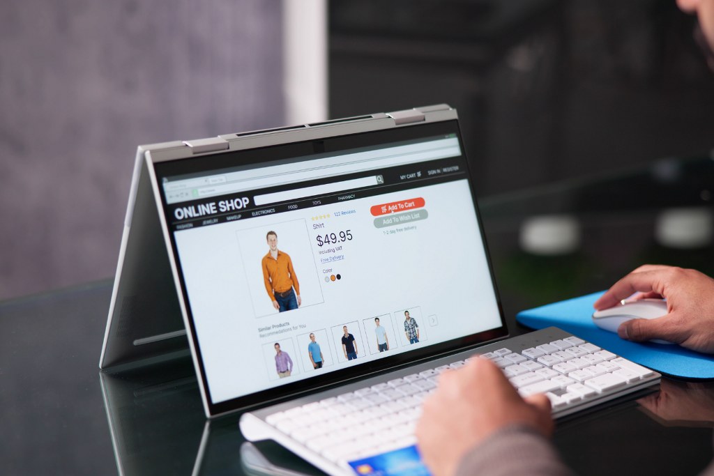 Online Ecommerce Shopping Website Or Store.