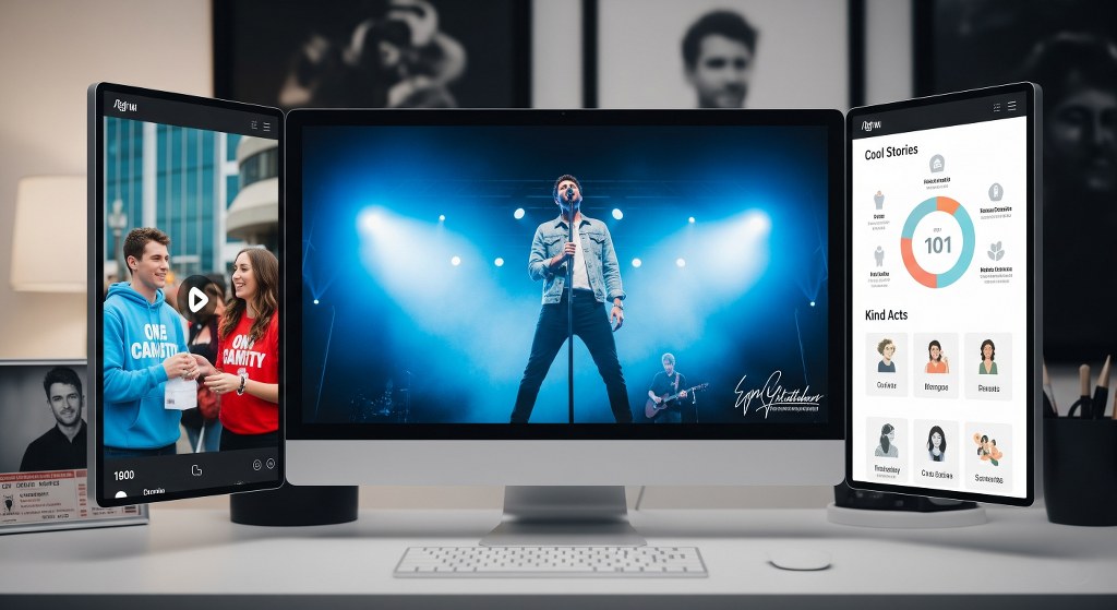 Outlook of a Fan page website's engaging content