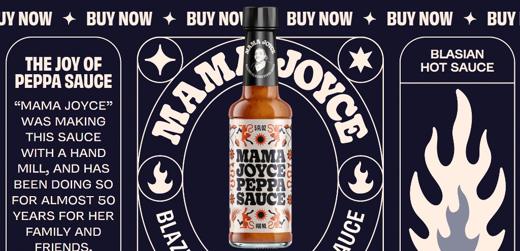 Peppa Sauce's website.