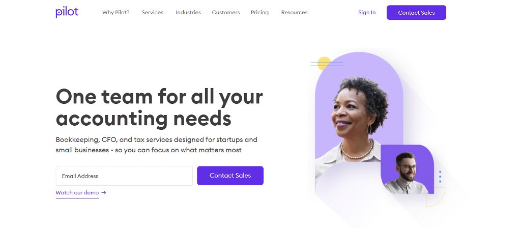 Pilot Website Homepage