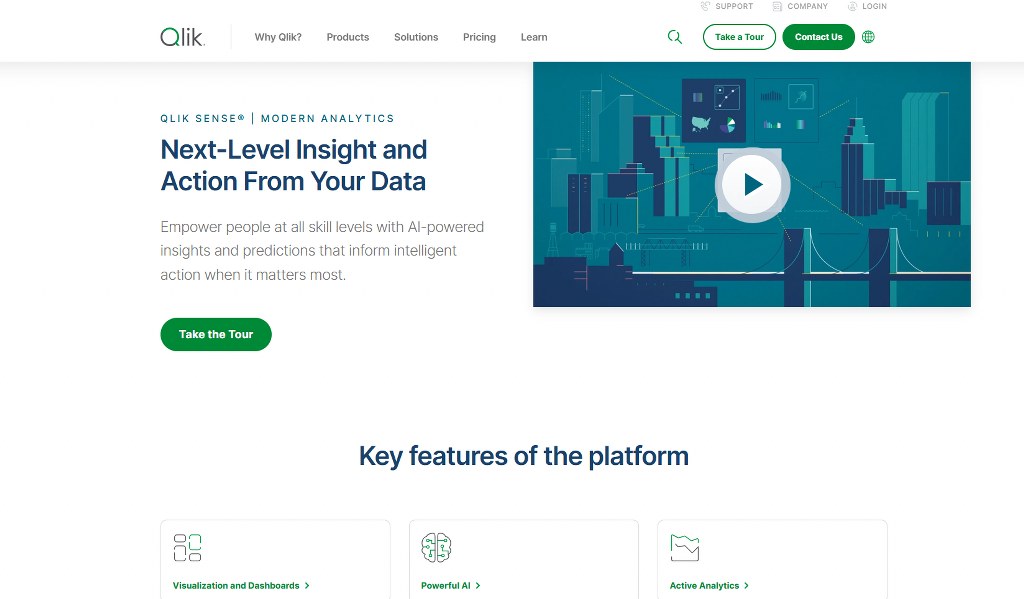 Qlik Sense website.