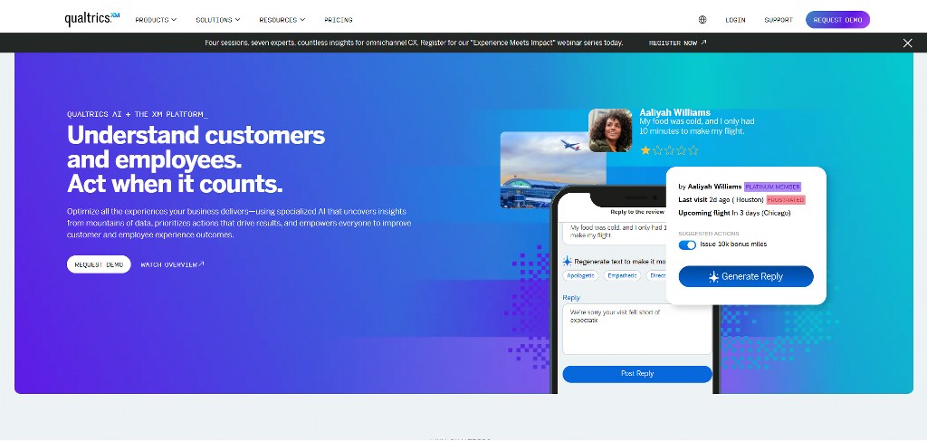 Qualtrics' website.