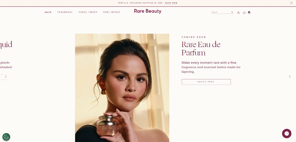 Rare Beauty's website.