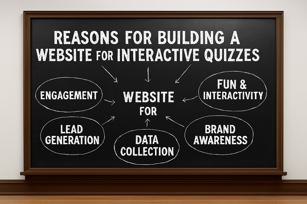 Reasons for building an interactive quizzes website on a blackboard.