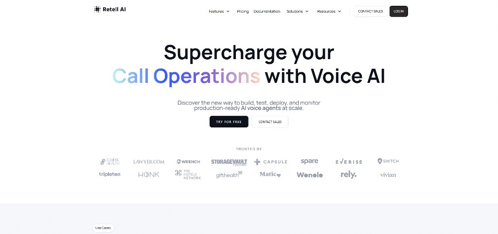 Retell AI's website.