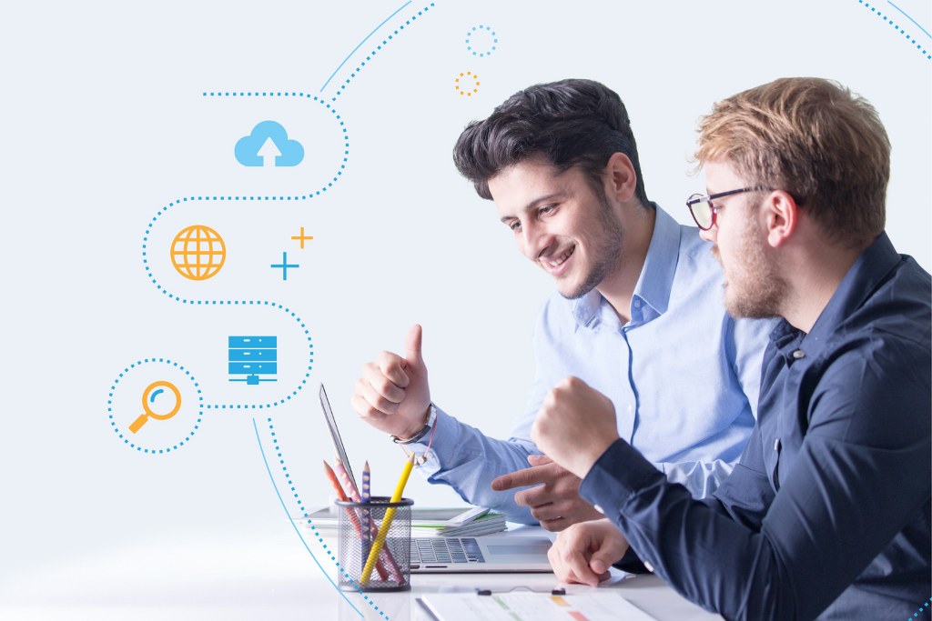 SEO specialists working.
