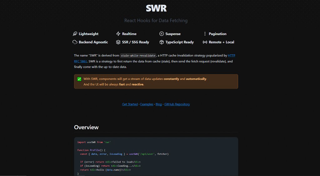 SWR webpage.