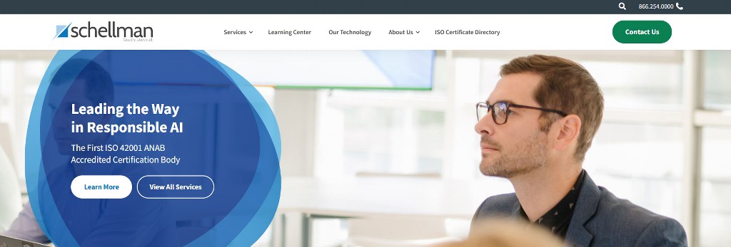 Schellman Website Homepage