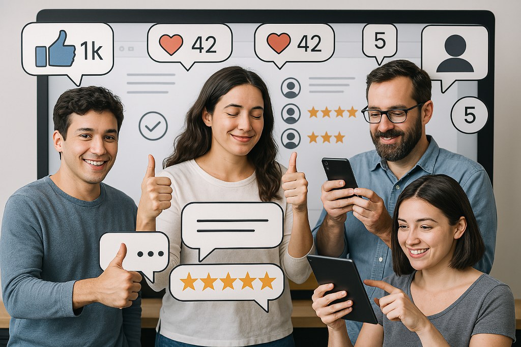 Social proof illustration.