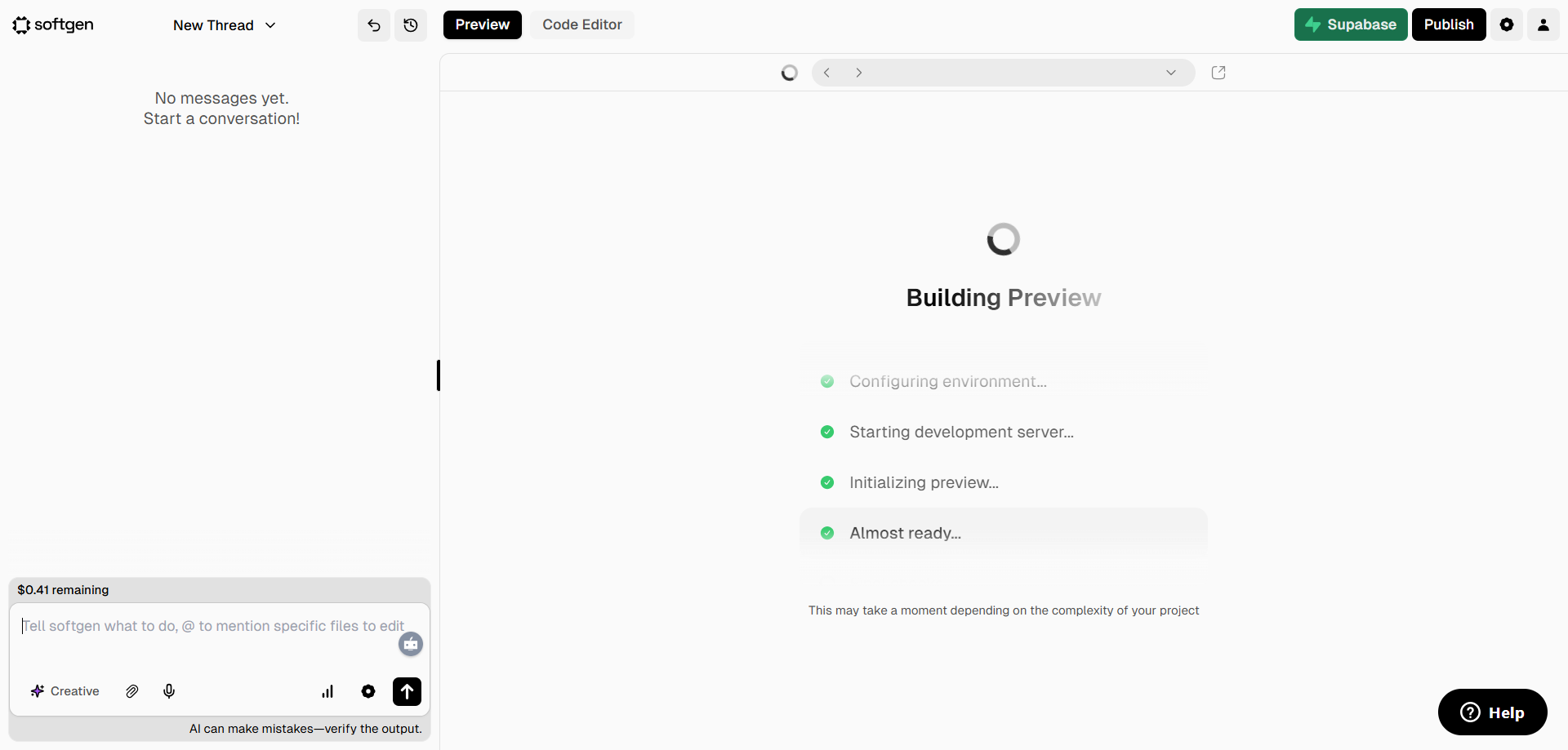 Building preview