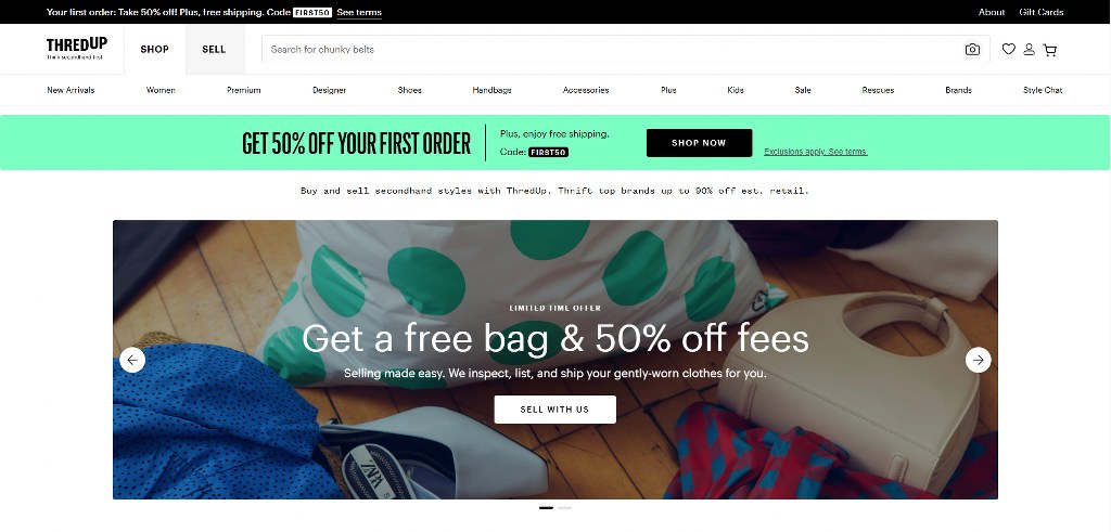 ThredUP's website.