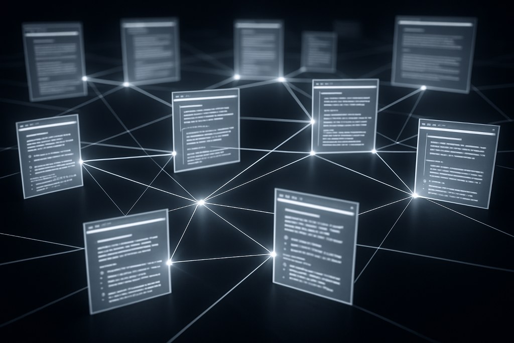 Webpage links illustration.