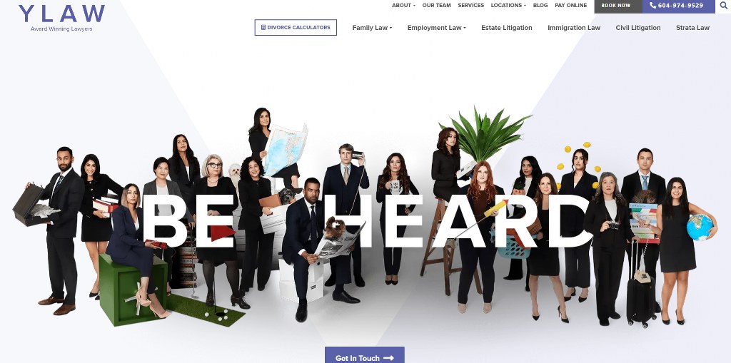 YLAW Group homepage.