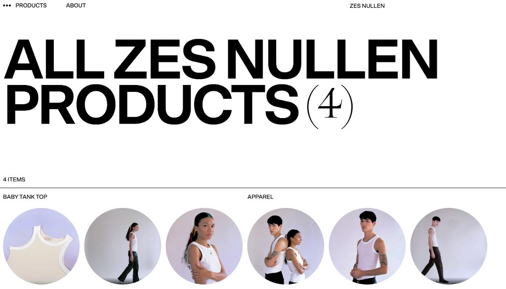 Homepage of Zes Nullen