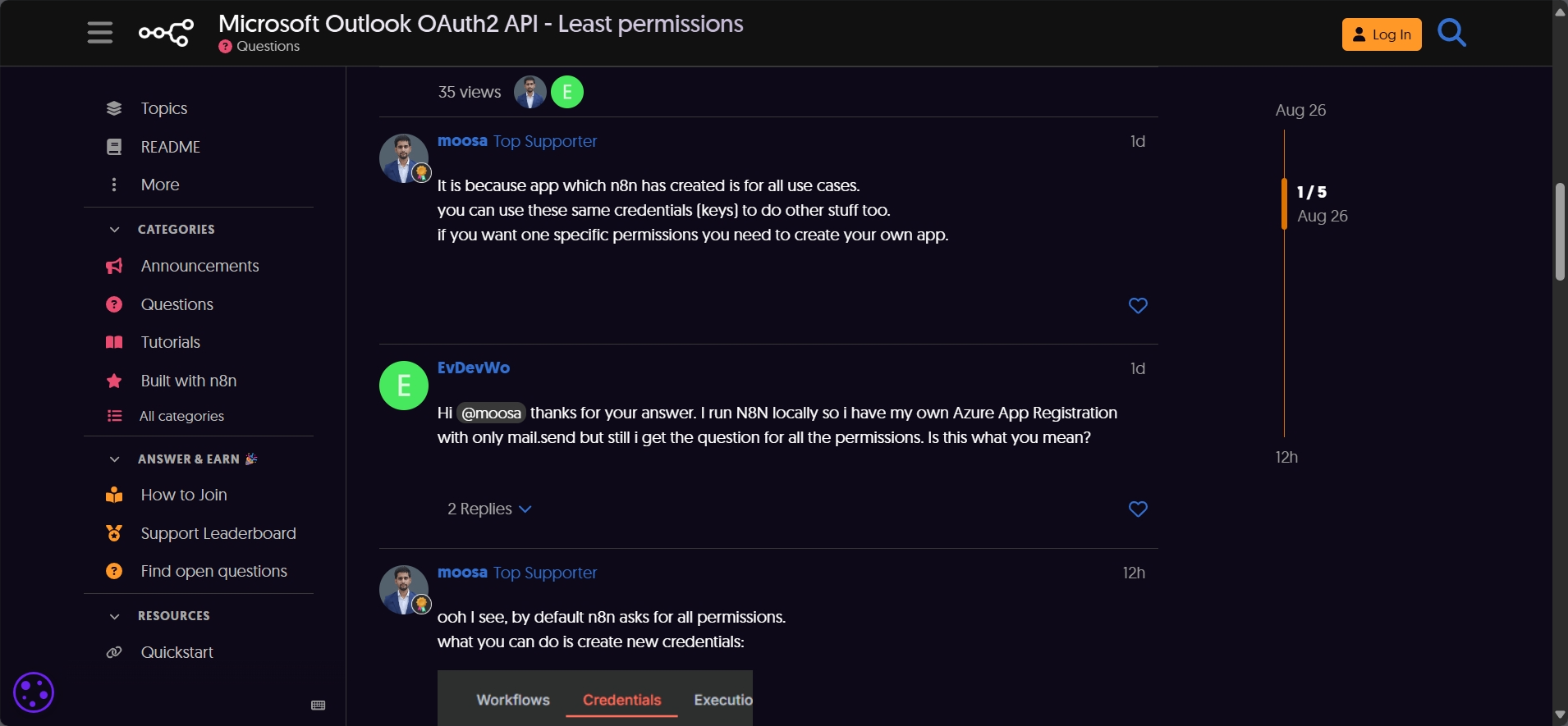 Support forum