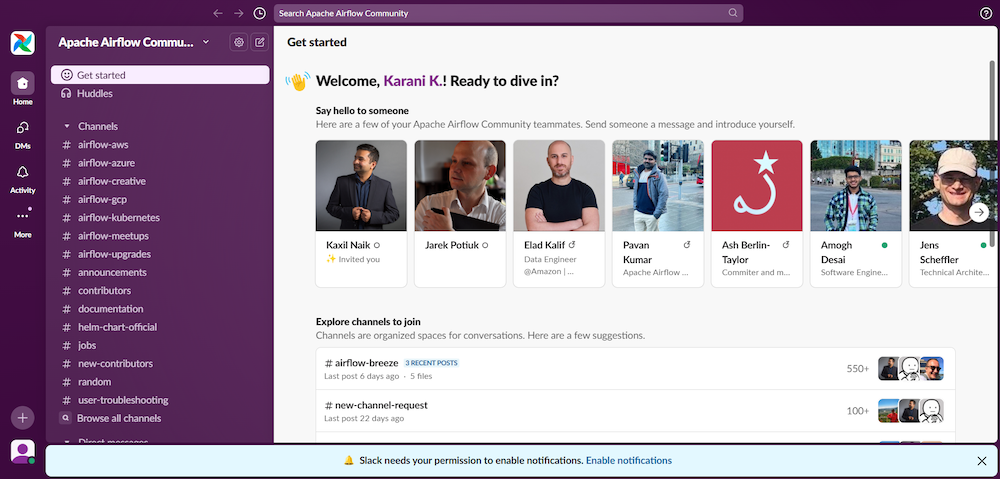 Airflow's Slack Community