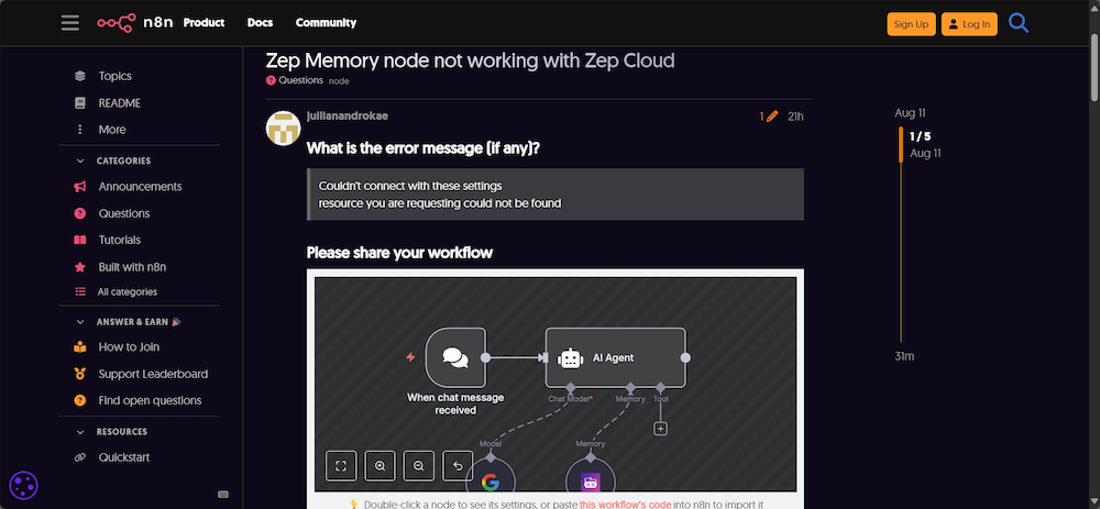 n8n Community forum