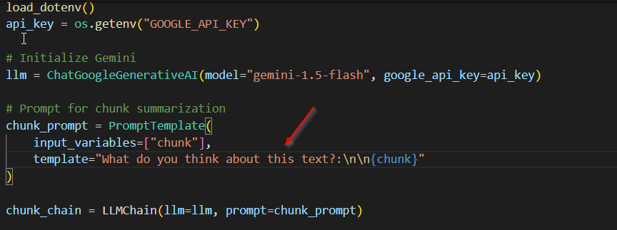 LangSmith trace showing modified prompt and opinionated model output