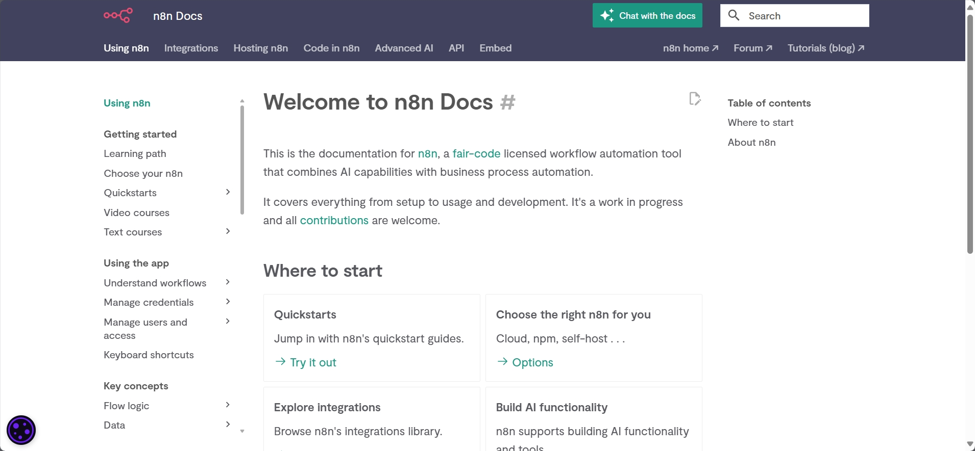 n8n's Docs