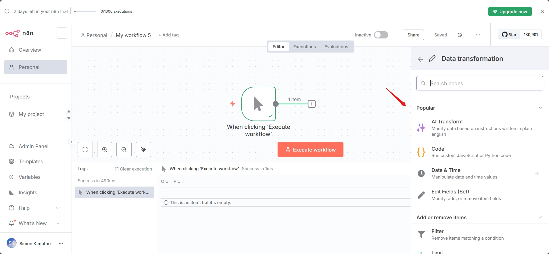 Visual Editor and Workflow Design