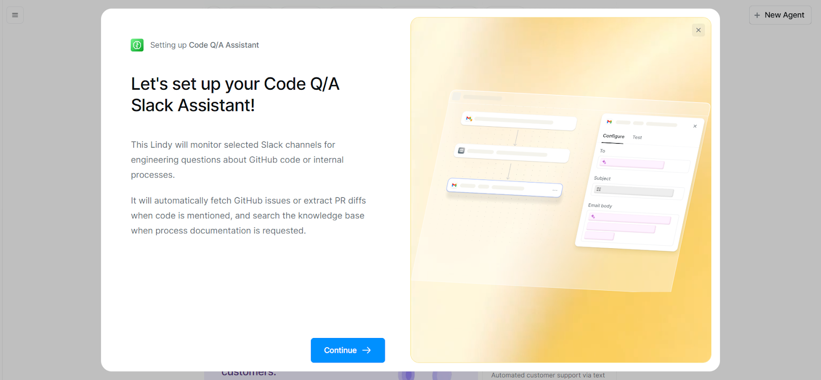Connecting Slack in Lindy and selecting target channels