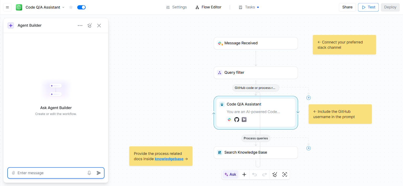 Lindy Flow Editor top-down view of nodes