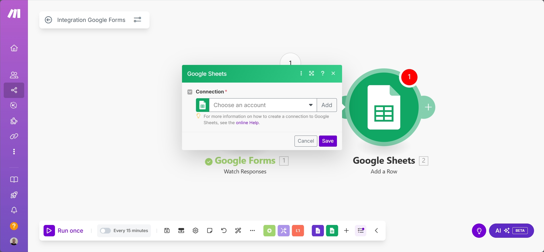 Google Sheet Connection
