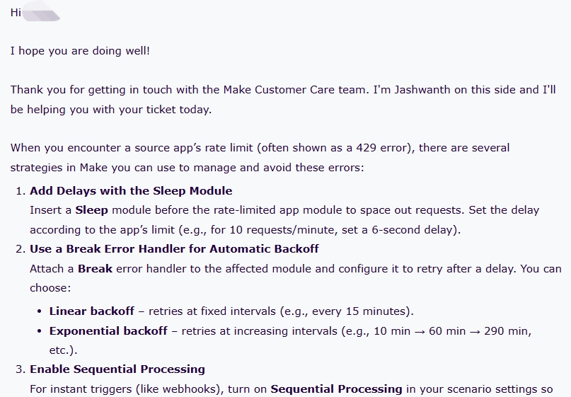 Make Ticket support convarsation