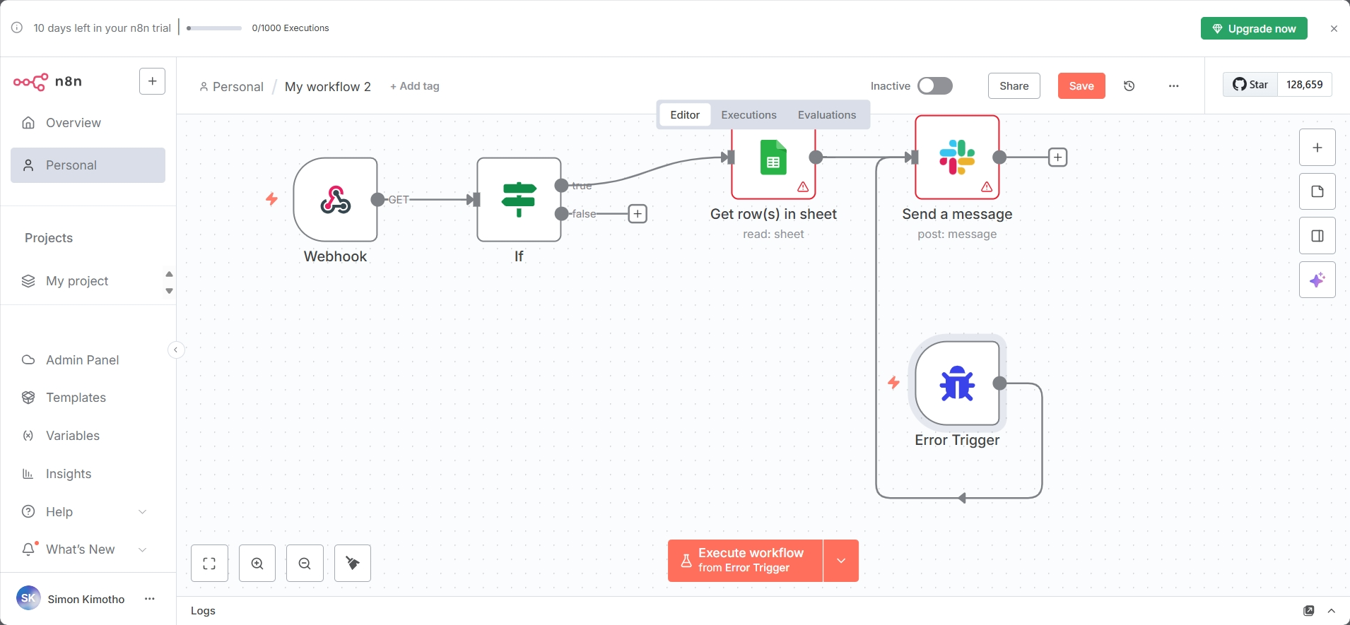 Error Workflows