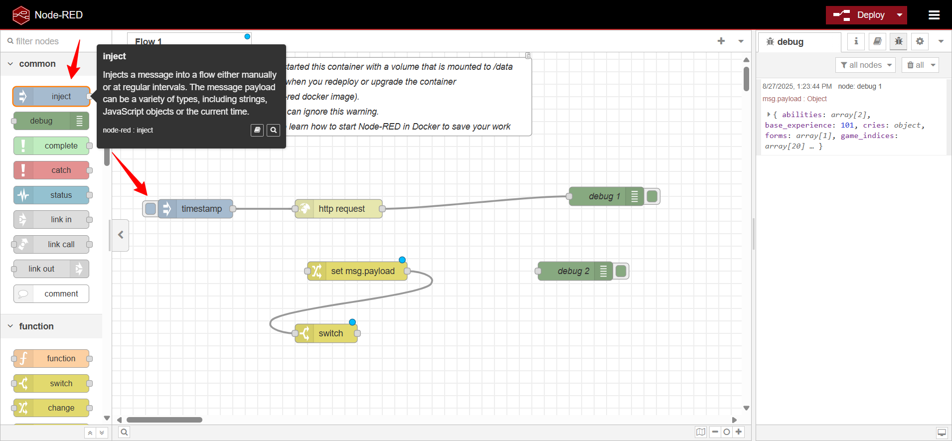 Timestamp node
