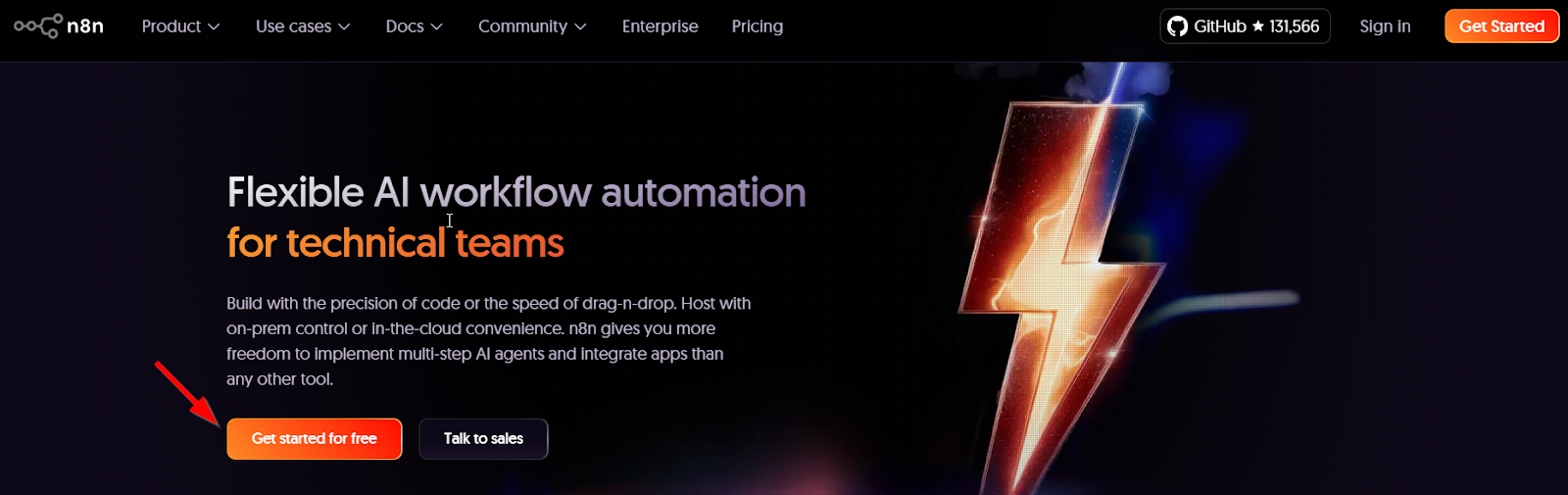 n8n cloud signup screen showing free trial form