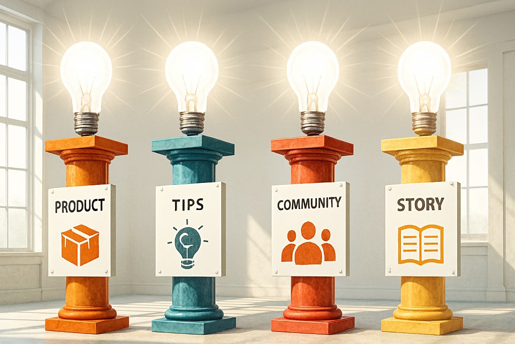 4 content pillars.