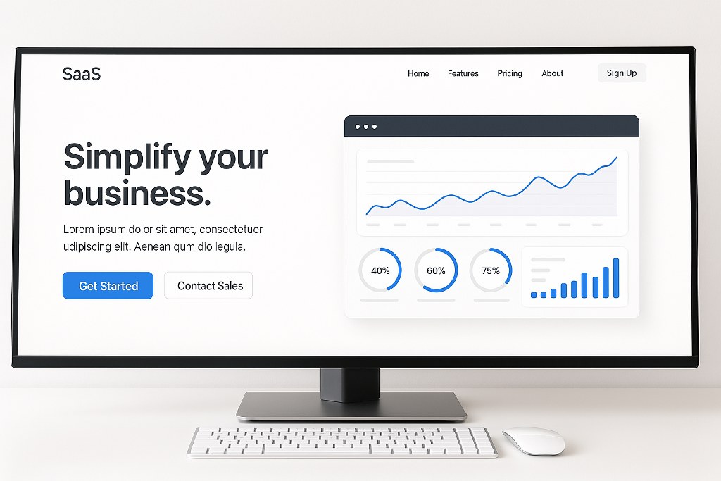 A SaaS platform on a website.