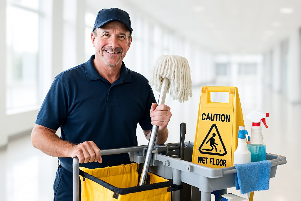 A commercial cleaner.