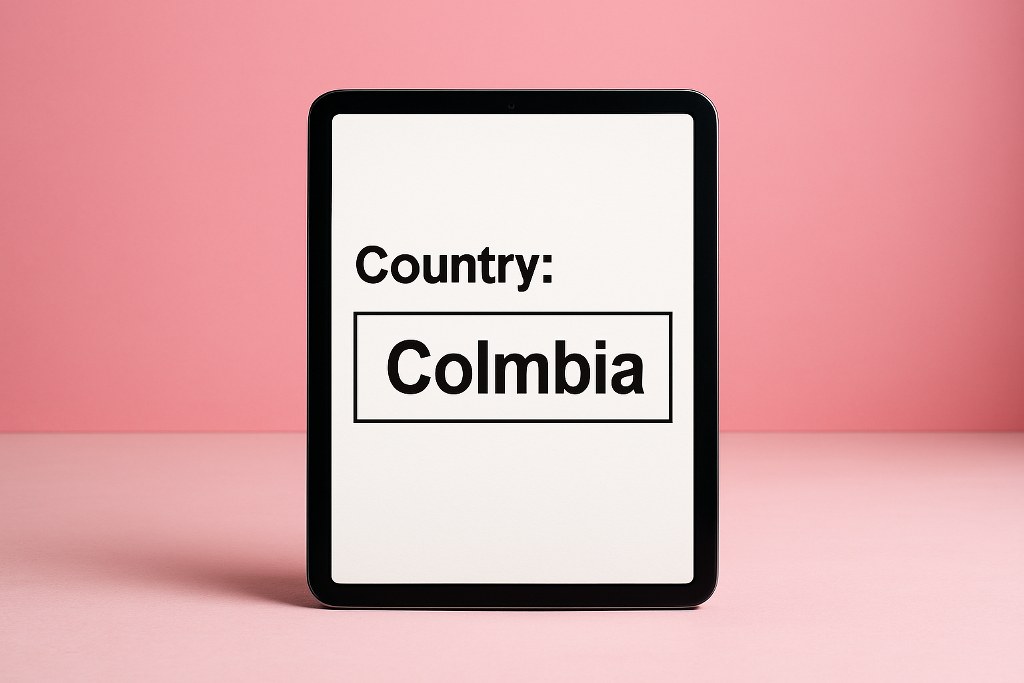 A mispelled country name.