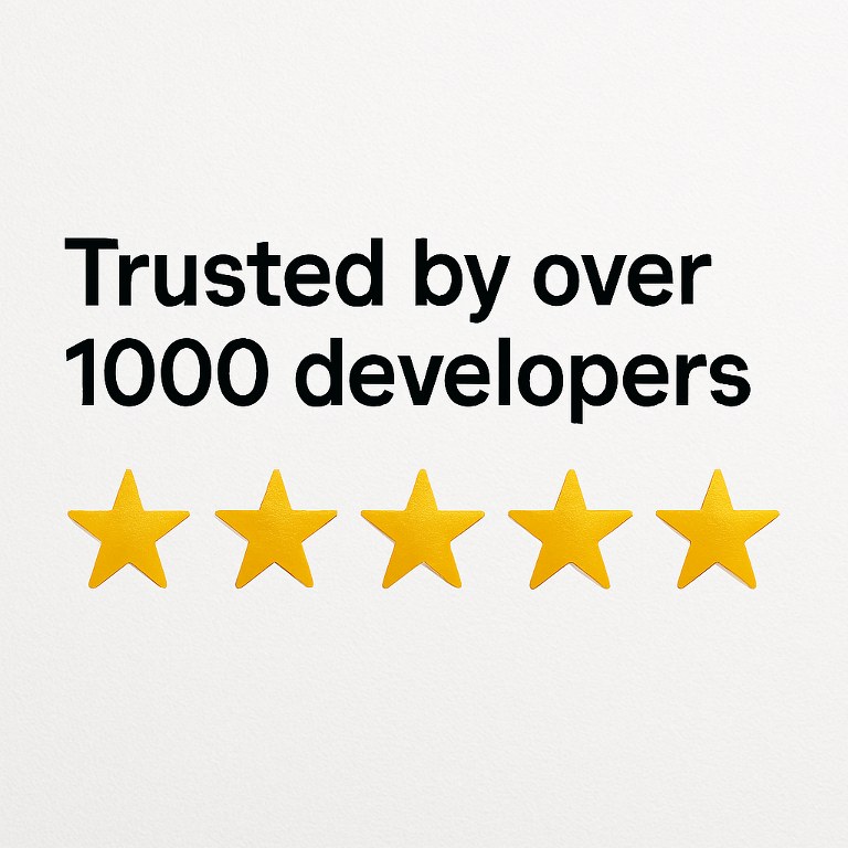 A product with five star ratings.