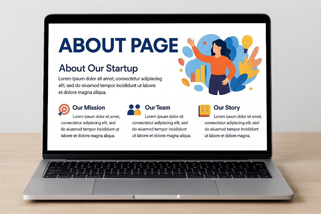 A sample About Page for a startup.