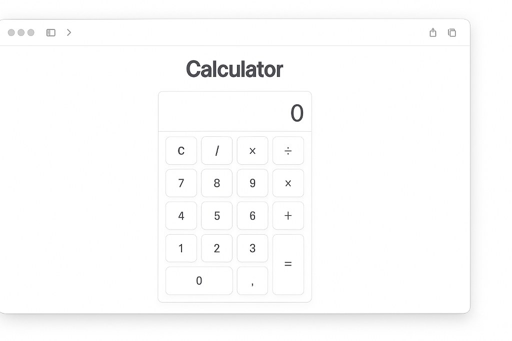 A simple calculator app.