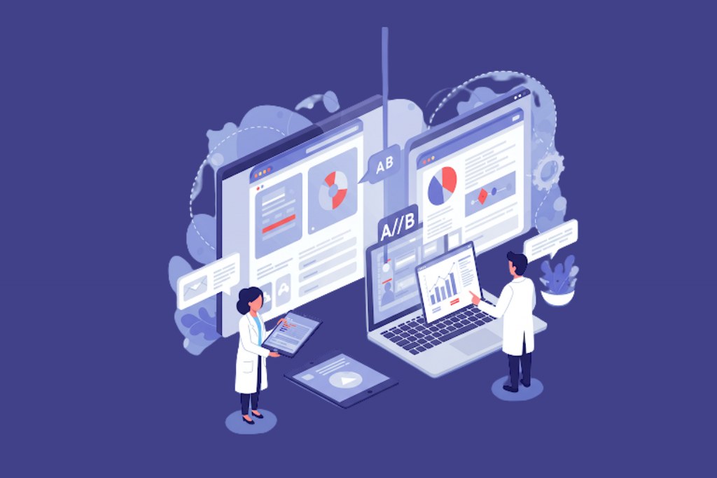 AB testing illustration.