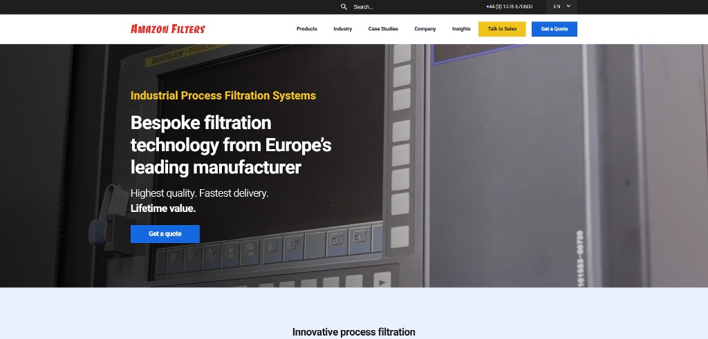 Amazon Filters' website.