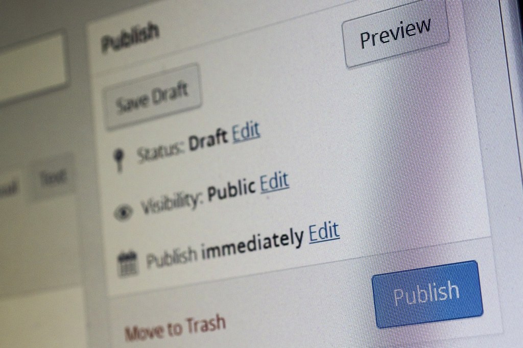 Bog content publishing.