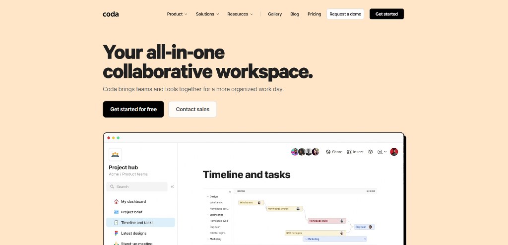 Coda's website.