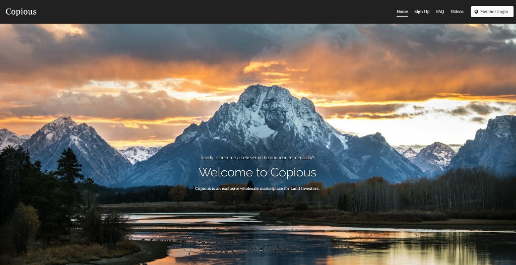 Copious homepage.