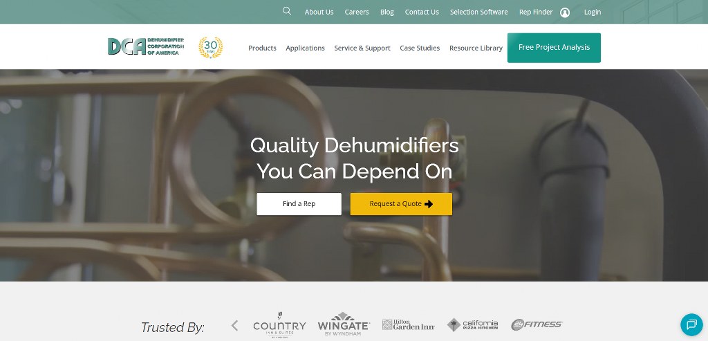 Dehumidifier Corp's website.