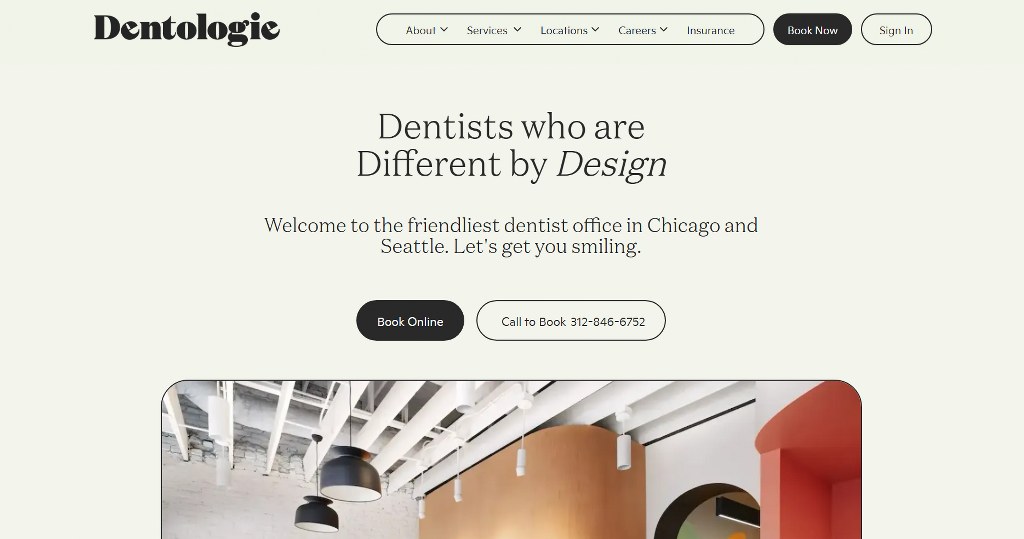 Dentologie's website.