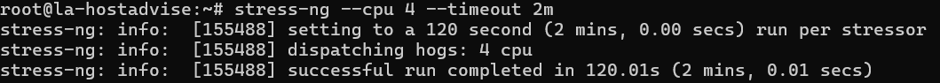 Stress Test results