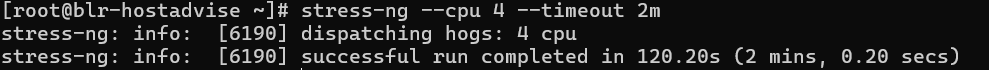 Stress Test results