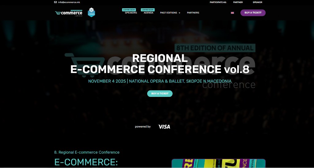 Ecommerce Conference website.